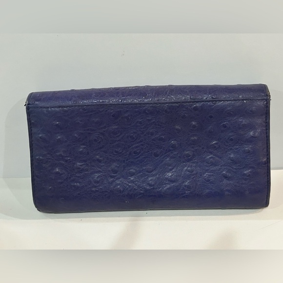 Furla Purple Embossed leather wallet Clutch - Picture 4 of 8